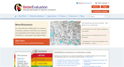 Desktop Screenshot of betterevaluation.org